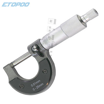 Ακρίβεια 0,01mm Gauge Vernier Caliper Measuring Tools Outside Spiral Micrometer 0-25mm/ 25-50mm/ 50-75mm/ 75-100mm