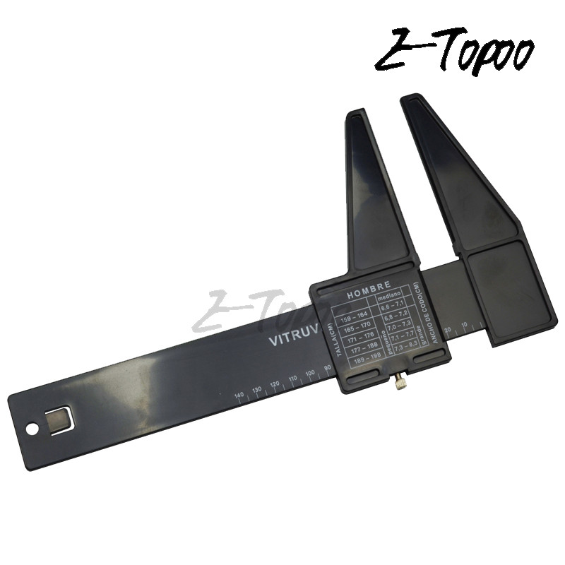 Bezmaksas piegāde medicīniskās plastmasas suports vitruvian caliper Medicīniskais lineāls elkoņa ķermeņa ādas krokas suportam