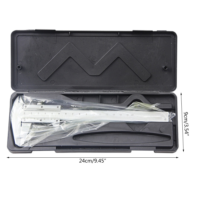 Vernjē suporti 6 collu nerūsējošā tērauda nedigitāls suports 0–6 collu/0–150 mm manuāls mikrometra suports augstas precizitātes suports Q84D