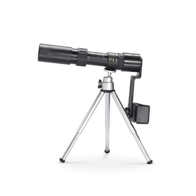 Monokuliarus 10-300X naktinio vaizdo lauko teleskopas, didelio galingumo taikiklis su trikoju