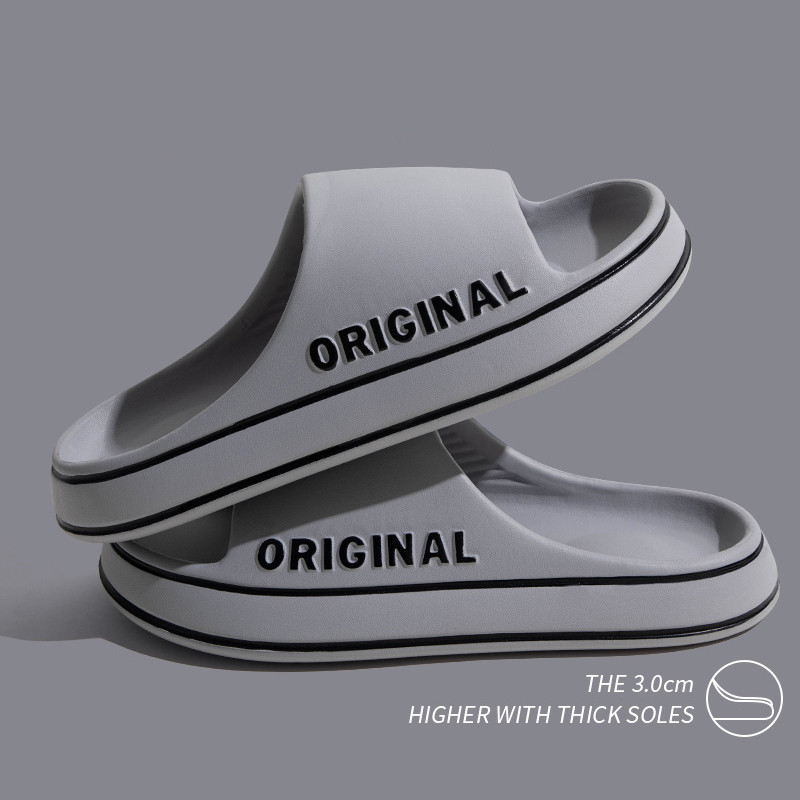 Vyriškos tendencijos Naujos vasarinės šlepetės EVA, minkštas apatinis debesies šlepetės Lengvi paplūdimio batai vyriški, tinkami tiek viduje, tiek lauke