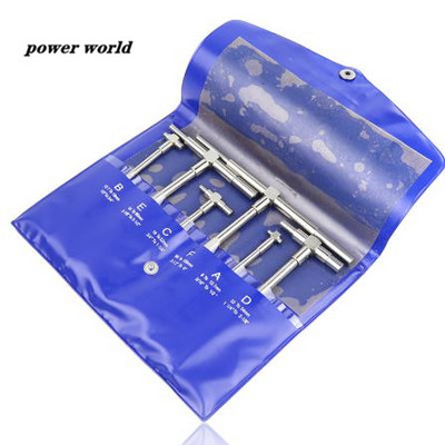 6 vnt/komplektas 8-150 mm (5/16 "-6") teleskopinio matuoklio rinkinys Skylės matuoklis Vidinis matuoklis mikrometras, skirtas greito matavimo įrankiams viduje