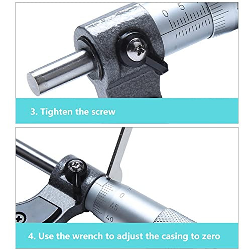 Išorinis mikrometras 0-12,7 0-25 mm / 0,001 mm matuoklis Vernier apkabos matavimo įrankis Tikslaus matuoklio matuoklis Anglies plieno matavimo įrankiai
