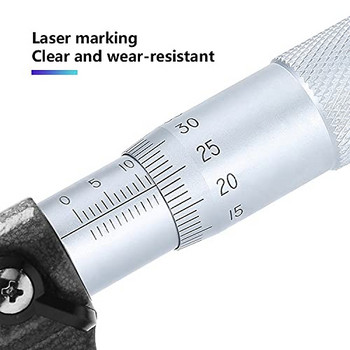 Μικρόμετρο ακριβούς μετρητή 0-12,7 mm 0-25 mm 0,01 mm Εργαλείο μέτρησης μικρομέτρου εξωτερικού μετρικού παχύμετρου