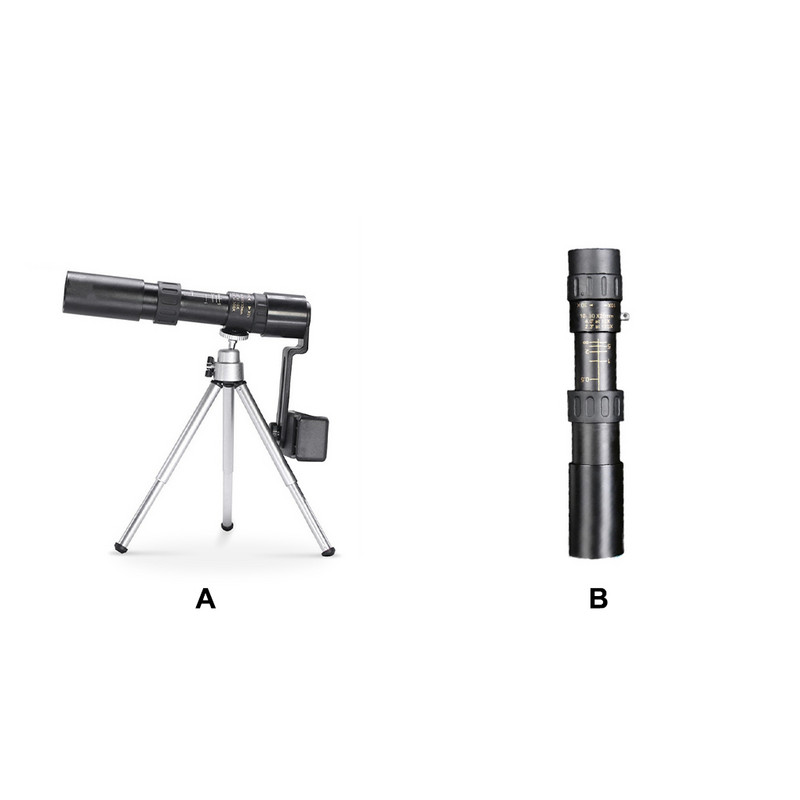 Telescop monocular 10-300X, vedere nocturnă, în aer liber, cu un singur tub, cu trepied