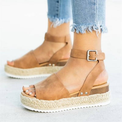 Wedges Kurpes Sievietēm Augstpapēžu Sandales Vasaras Kurpes 2023 Flip Flop Chaussures Femme Platform Sandals Lielais izmērs 35-43