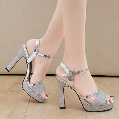 Letné dámske sandále, nové nepremokavé, na platforme, s divokými ihličkami, na vysokom podpätku, s logom ryby v ústach