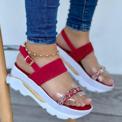 Naiste sandaalid suvised kontsad sandaalid kiiludega naiste kingad Peep Toe Platform Sandalias Mujer brändi kingad kontsadel Luksuslik 2022