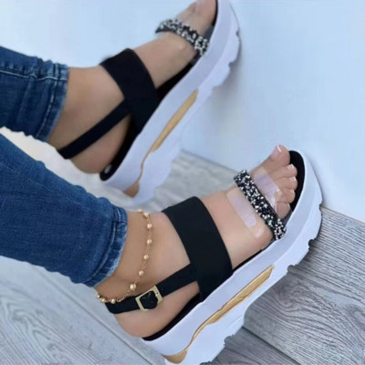 Naiste sandaalid suvised kontsad sandaalid kiiludega naiste kingad Peep Toe Platform Sandalias Mujer brändi kingad kontsadel Luksuslik 2022
