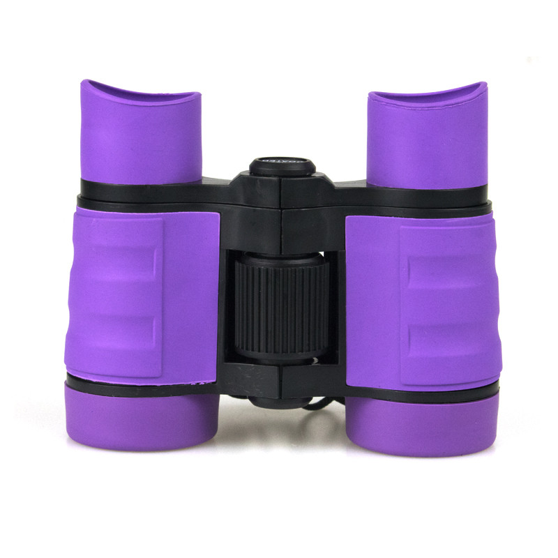 Ďalekohľad 4x30 pre hračky, gumený mini detský kompaktný ďalekohľad pre vonkajšie kempovanie, detský vzdelávací darček