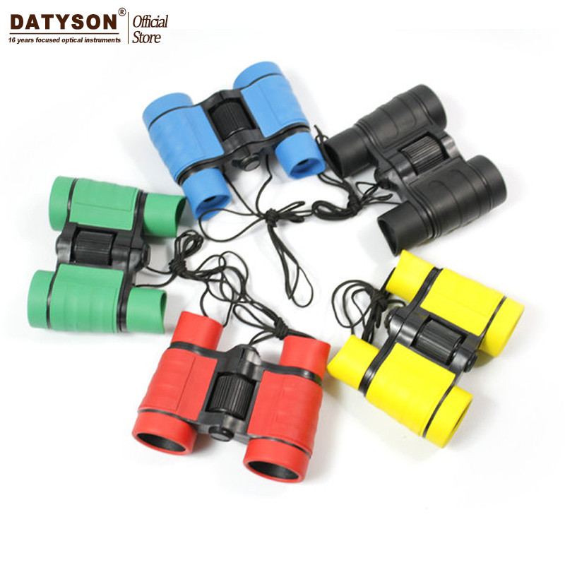 Ďalekohľad 4x30 pre hračky, gumený mini detský kompaktný ďalekohľad pre vonkajšie kempovanie, detský vzdelávací darček