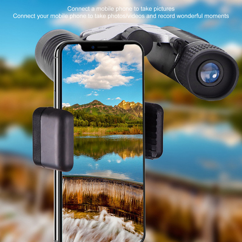 100x22 binokļi salokāmi Mini HD jaudīgi kabatas binokļi āra FMC optika augsta vāja apgaismojuma līmeņa nakts redzamības teleskops