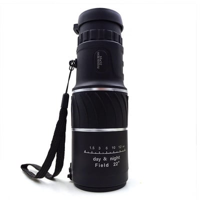 Telescop monocular 16x52 Binoclu Telescop monocular de călătorie Viziune noaptea de zi HD Lunetă monoculară de vânătoare în aer liber