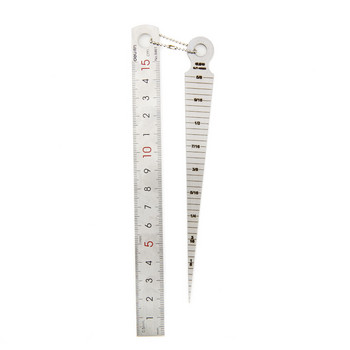 1-15 мм комплект клиновиден опипващ уред Линейка за хлабина Сонда Коничен уред Инструменти за измерване на междината Стоманена линийка Уред за измерване на дебелината на клиновия клапан