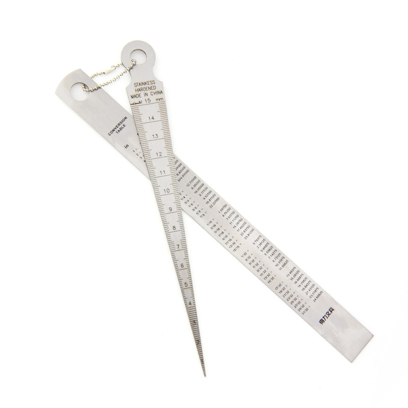 1–15 mm rinkinio pleišto matuoklio tarpo liniuotė zondas kūgio matuoklio tarpo matavimo įrankiai plieninės liniuotės pleišto vožtuvo storio matuoklis