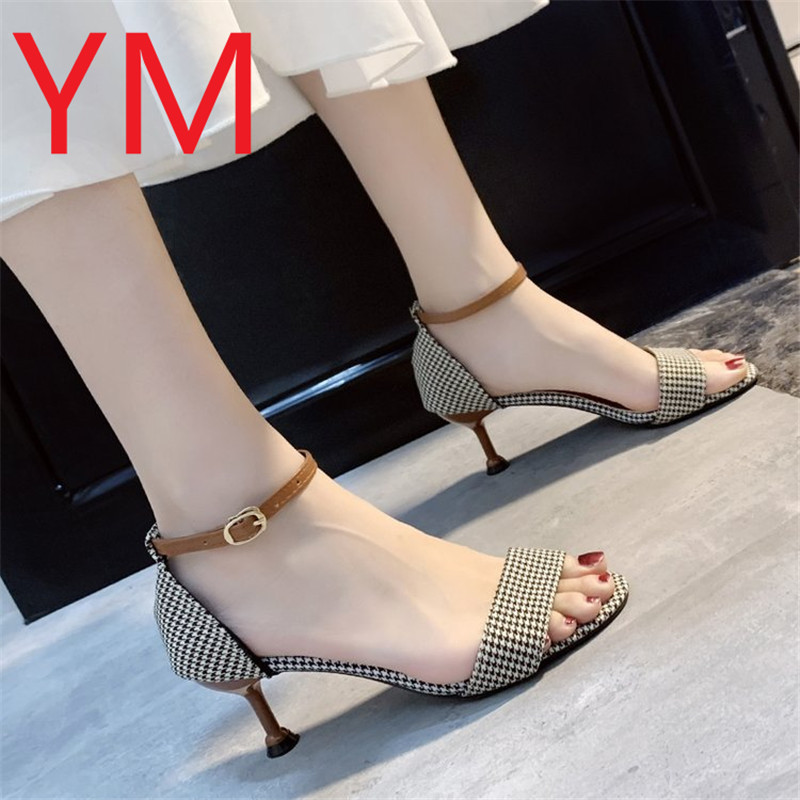 2020 pantofi cu curele la gleznă pentru femei, pantofi sexy cu tocuri, sandale de petrecere, nuntă, pantofi cu tocuri de lux din piele intoarsa