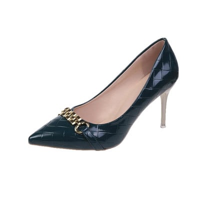 2023 de primăvară pantofi stiletto din piele lăcuită pentru femei rochie sexy ascuțită pantofi de mireasă de mireasă promoție Scarpe Donna Con Tacco