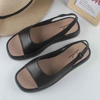 Sandale de vară 2023, la modă nouă, sandale romane pentru femei, cu talpă groasă, pantofi sport pentru femei, sandale groase, confortabile, cu platformă goală