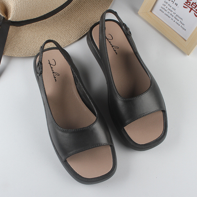 Sandale de vară 2023, la modă nouă, sandale romane pentru femei, cu talpă groasă, pantofi sport pentru femei, sandale groase, confortabile, cu platformă goală