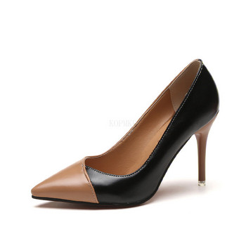 2023 Дамски помпи OL Fashion Spell Color Високи токчета Единични обувки Дамски пролетни летни лачени обувки за сватбено тържество Дамски