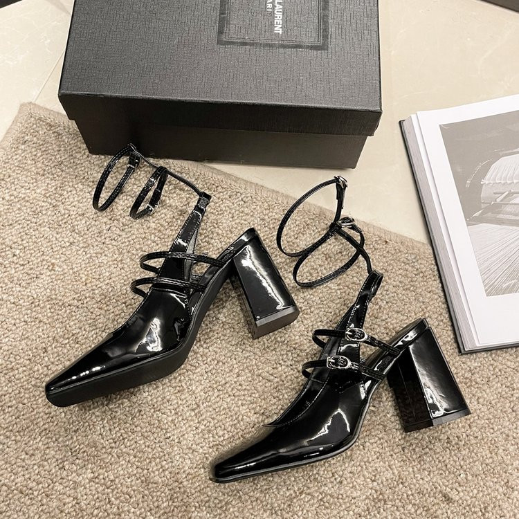 2023 de modă femei pantofi Mary Jane tocuri cu barele groase tocuri pătrate negru tocuri Lolita slingback pantofi drăguți pantofi pentru femei