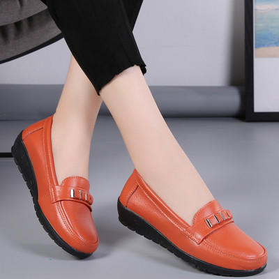 Dámske balerínky, vystrihnuté kožené priedušné mokasíny, dámske lodičky, balerínky, dámske ležérne topánky, dámska móda 2022