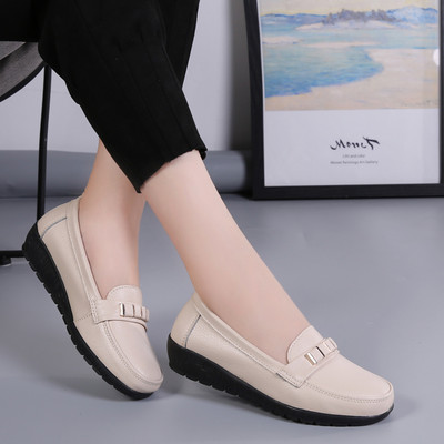 Dámske balerínky, vystrihnuté kožené priedušné mokasíny, dámske lodičky, balerínky, dámske ležérne topánky, dámska móda 2022