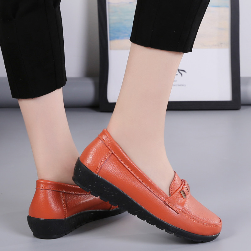Dámske balerínky, vystrihnuté kožené priedušné mokasíny, dámske lodičky, balerínky, dámske ležérne topánky, dámska móda 2022