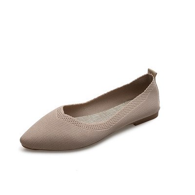 Pantofi pentru femei 2023, pantofi cu plasă, pantofi de balet, elastici, respirabili, cu fundul moale, cu vârf ascuțit.