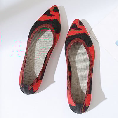 Pantofi pentru femei 2023, pantofi cu plasă, pantofi de balet, elastici, respirabili, cu fundul moale, cu vârf ascuțit.