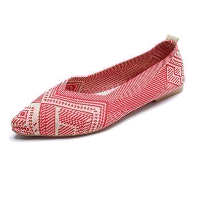 Pantofi pentru femei 2023, pantofi cu plasă, pantofi de balet, elastici, respirabili, cu fundul moale, cu vârf ascuțit.