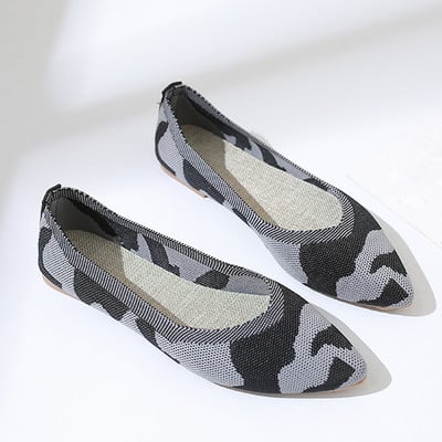 Pantofi pentru femei 2023, pantofi cu plasă, pantofi de balet, elastici, respirabili, cu fundul moale, cu vârf ascuțit.