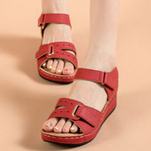 Sandale de damă Pantofi de vară Sandale de damă cu vârf deschis Pantofi de damă anti-alunecare Pantofi de damă cu platformă Confortabil respirabil Pantofi mărimi mari