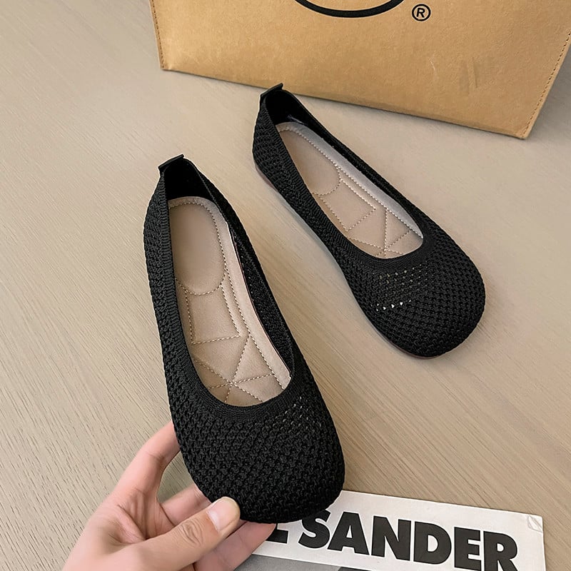 Kötötések Laposok Kerek orrlyukak Naplopók Női Alkalmi cipők Mokaszinok Cipők Vezetőcipők Csúszásmentes