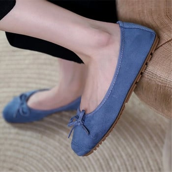 Candy Color Παπούτσια Μοκασίνι Γυναικεία Casual Flat Heel Παπούτσια Boat Bowknot Διακόσμηση με στρογγυλά δάχτυλα slip-on loafers