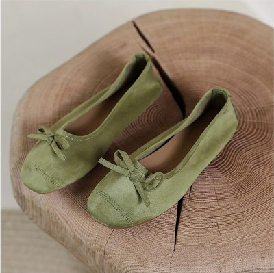 Candy Color Moccasin Batai Moteriški laisvalaikio plokščiakulniai batai Bowknot Decor apvalūs slydimo batai