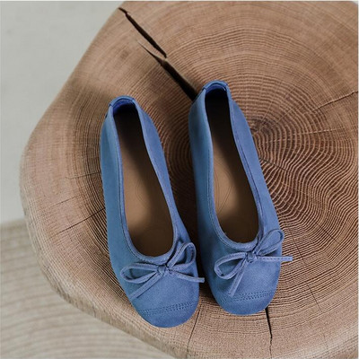 Candy Color Moccasin Batai Moteriški laisvalaikio plokščiakulniai batai Bowknot Decor apvalūs slydimo batai