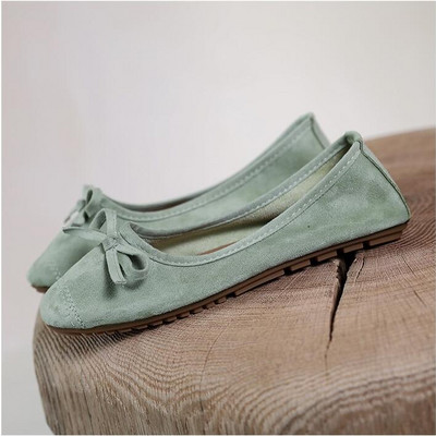 Candy Color Moccasin Batai Moteriški laisvalaikio plokščiakulniai batai Bowknot Decor apvalūs slydimo batai