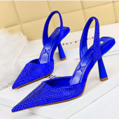 Tocuri de lux, cu strasuri, petrecere, nuntă, pantofi de mireasă, pantofi cu tocuri înalte, sandale sexy stiletto transparente, pantofi pentru femei