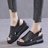 Moteriški batai 2022 m. Nauji sandalai atviri batai Moteriški kvėpuojantys sandalai Moteriški lengvi sandalai, platforma Sexy Plus Size Batai