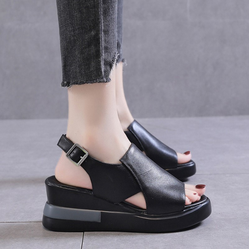 Moteriški batai 2022 m. Nauji sandalai atviri batai Moteriški kvėpuojantys sandalai Moteriški lengvi sandalai, platforma Sexy Plus Size Batai