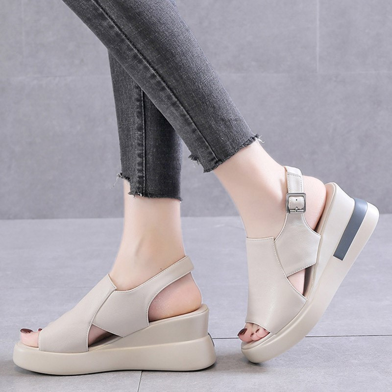 Moteriški batai 2022 m. Nauji sandalai atviri batai Moteriški kvėpuojantys sandalai Moteriški lengvi sandalai, platforma Sexy Plus Size Batai