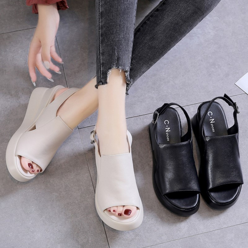 Moteriški batai 2022 m. Nauji sandalai atviri batai Moteriški kvėpuojantys sandalai Moteriški lengvi sandalai, platforma Sexy Plus Size Batai