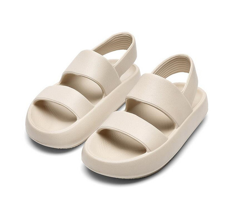 2023. aasta suve naiste sandaalid vabaaja paks tallaga pehmed rooma sussid Naispaarid Moodsad rannasussid Naiste kingad