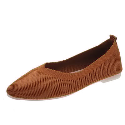 SANDRA JRR 2022, pantofi solizi, pantofi pentru femei, casual, conciși, cu toc plat, pantofi cu alunecare, espadrile de tricotat, primăvară, vară, toamnă