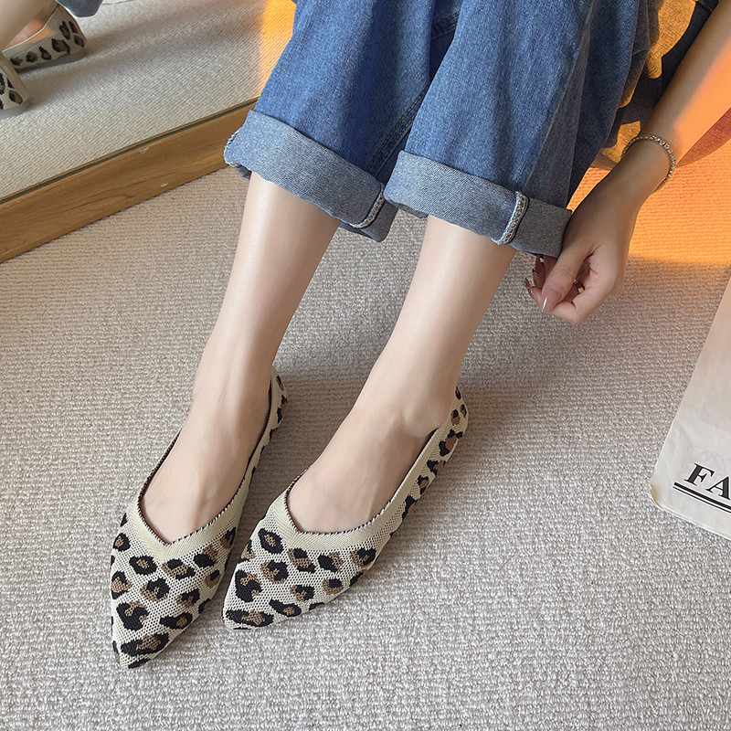 SANDRA JRR 2022, pantofi solizi, pantofi pentru femei, casual, conciși, cu toc plat, pantofi cu alunecare, espadrile de tricotat, primăvară, vară, toamnă