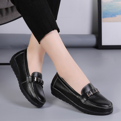 Női lapos balettcipők Kivágott bőr lélegző mokaszinok Női csónakcipők Balerina Női alkalmi cipők Női divat 2023