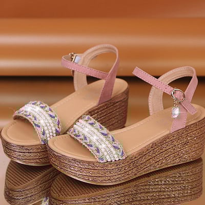 Pantofi De Vara Femei Sandale Gladiator Toc Inalt Platforme Sandale Paine Femei Causal Femei Pantofi Boema Catarama