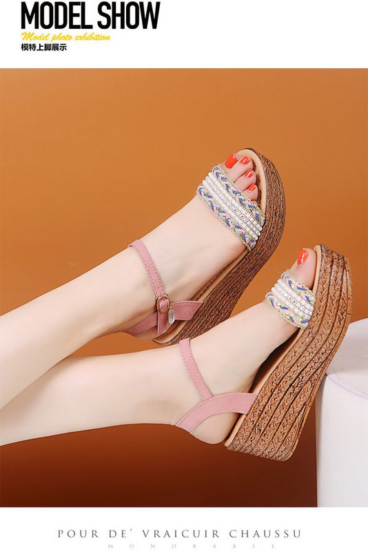 Pantofi De Vara Femei Sandale Gladiator Toc Inalt Platforme Sandale Paine Femei Causal Femei Pantofi Boema Catarama