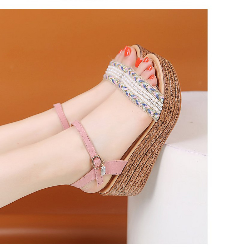 Pantofi De Vara Femei Sandale Gladiator Toc Inalt Platforme Sandale Paine Femei Causal Femei Pantofi Boema Catarama